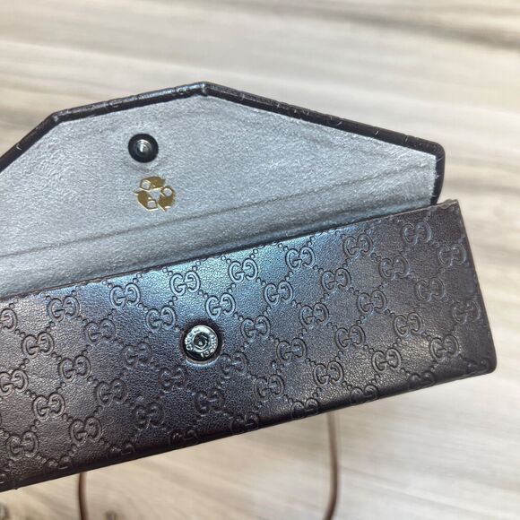 GUCCI GG2878 MI2 Italy Mocha Brown Half Rimless Eyeglasses Frame 52-17-135 - Picture 12 of 13